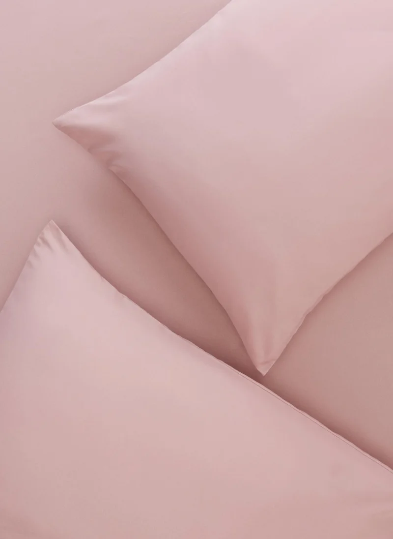 Matalan Pink Super Soft Fitted Bed Sheet & Pillowcase Bundle